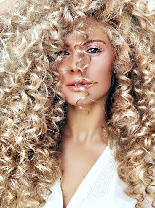 Женская Химическая завивка волос